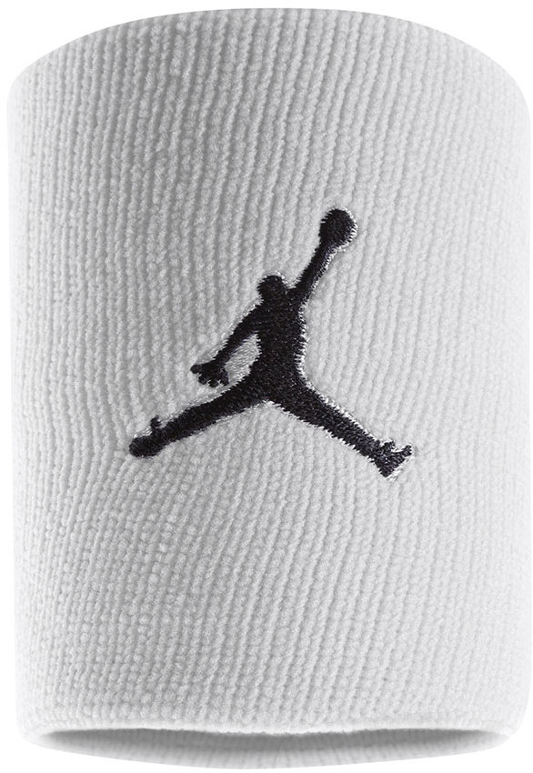 Jordan Jumpman csuklópánt, fehér/fekete, 2 db