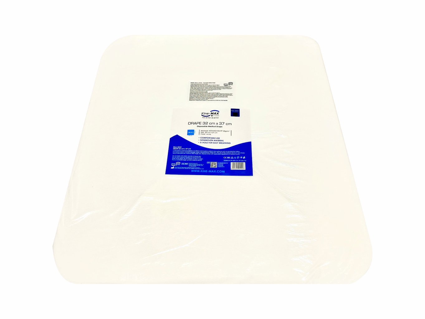 Kine-MAX Drape 32 cm × 37 cm - eldobható fejtámla párna/ takaró 100 darab