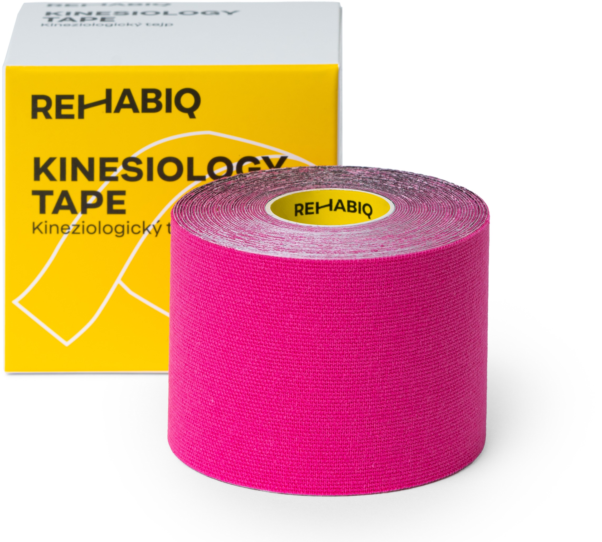 Rehabiq Kinesiology Tape, rózsaszín, 5 cm × 5 m