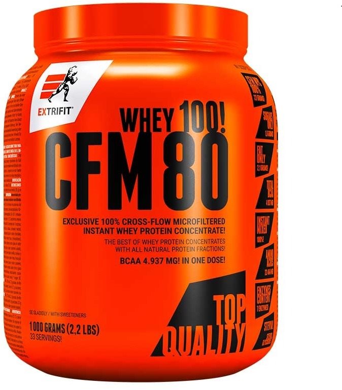 Extrifit CFM Instant Whey 80, 1000 g, strawberry banana