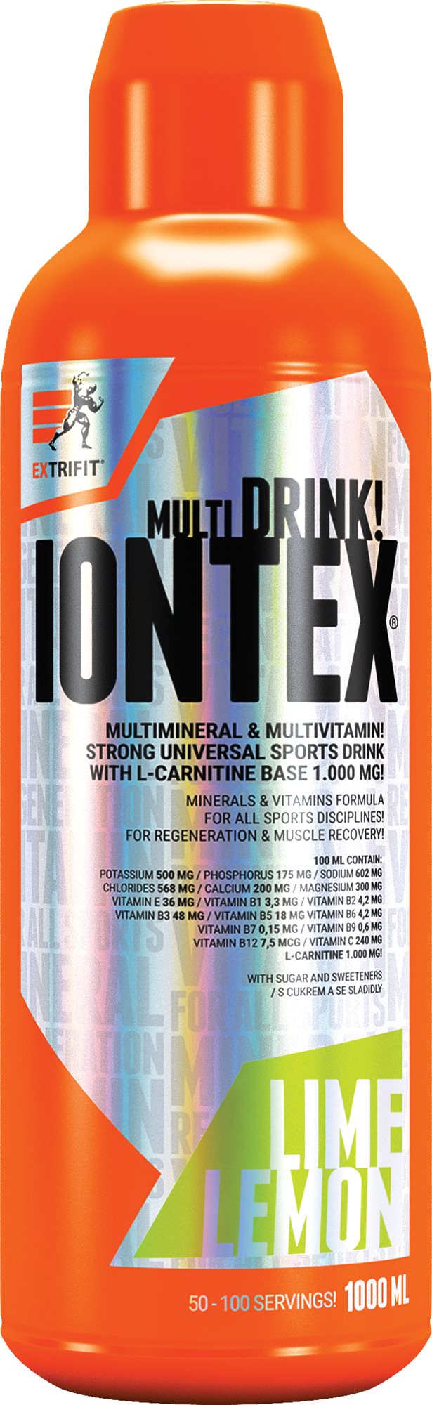 Extrifit Iontex 1000 ml, lime lemon