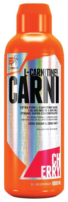 Extrifit Carni 120000 Liquid 1000 ml, wild strawberry & mint
