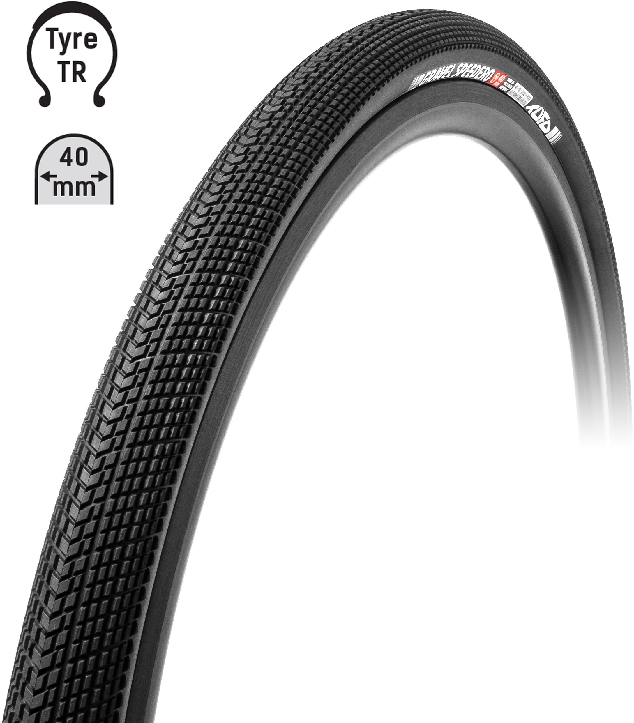 Tufo Gravel Speedero 700 × 40C, tubeless fekete