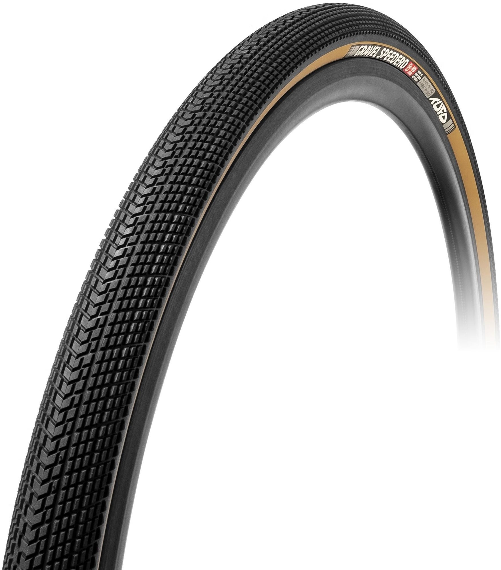 Tufo Gravel Speedero 700 × 40C, tubeless fekete/bézs színű