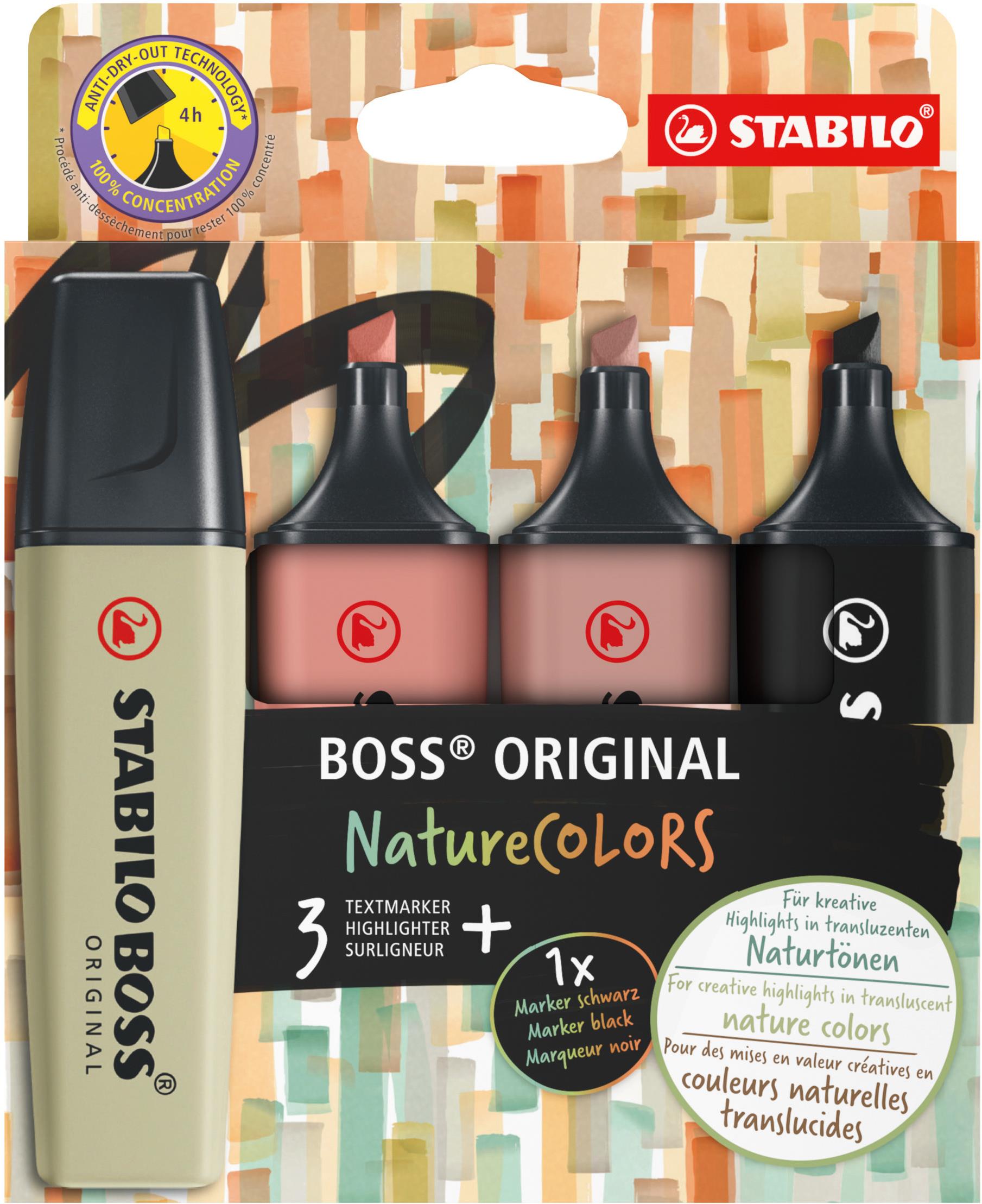 STABILO BOSS ORIGINAL NatureCOLORS, szett, 4db