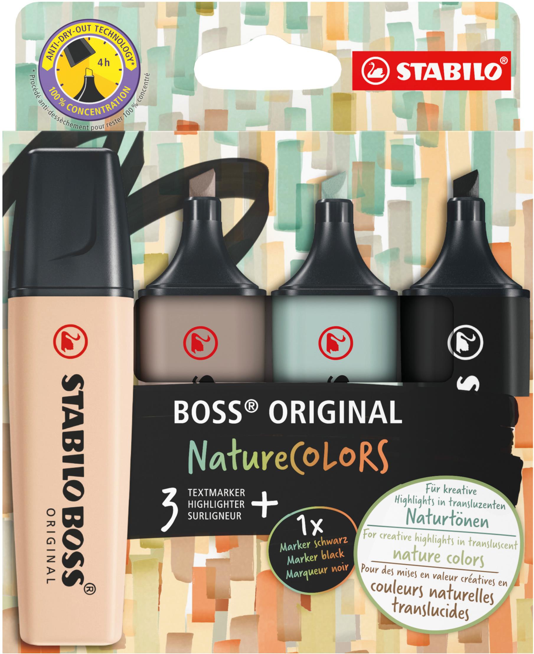 STABILO BOSS ORIGINAL NatureCOLORS, szett, 4db