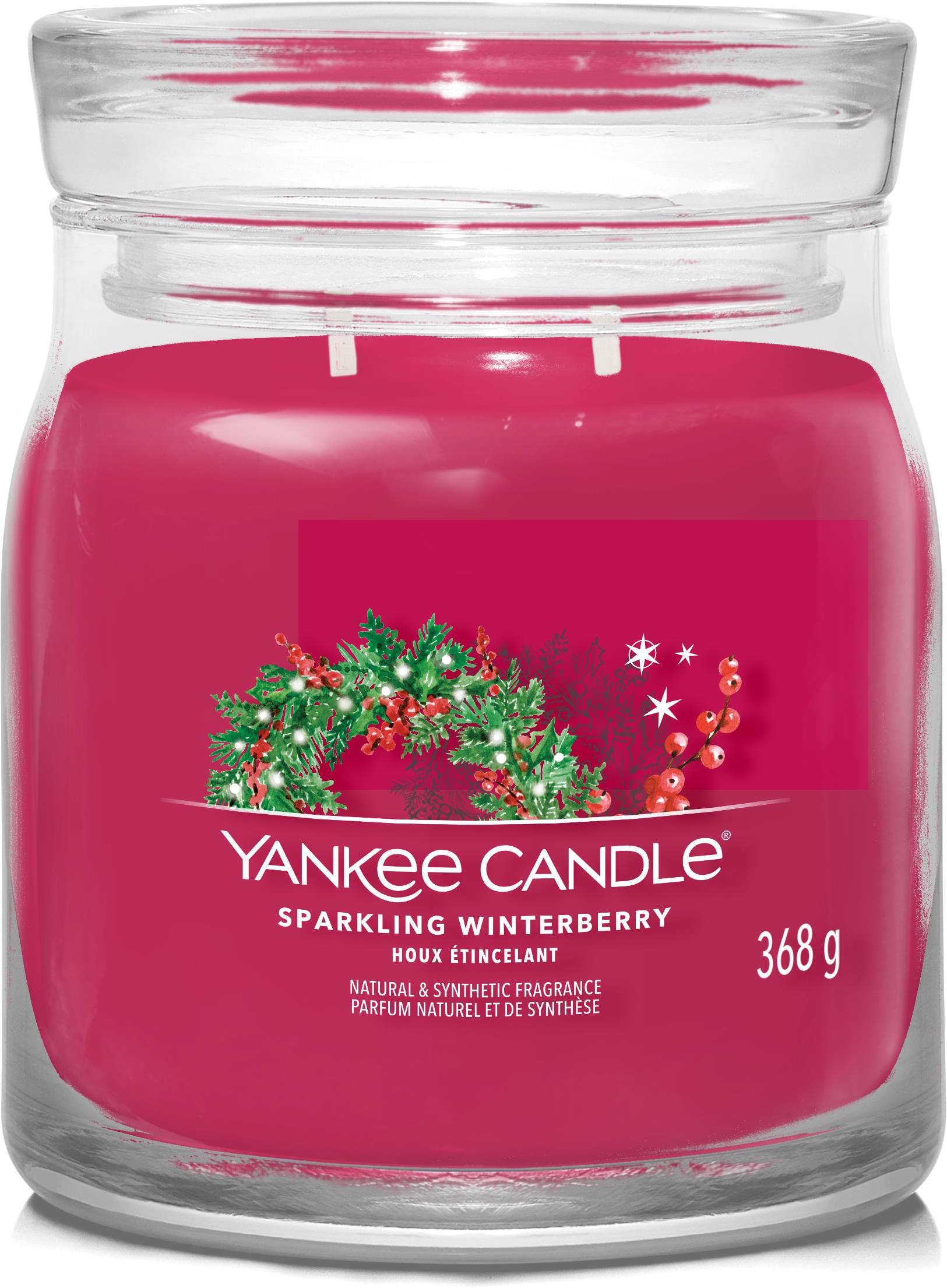 YANKEE CANDLE Signature Sparkling Winterberry - 2 kanóc, 368g