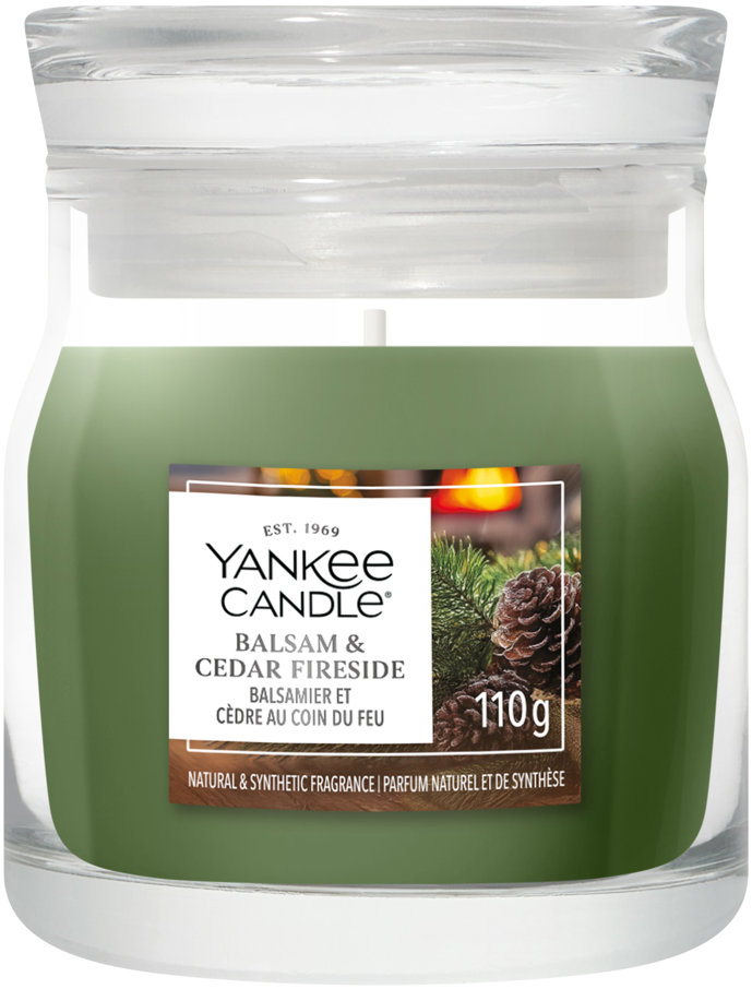YANKEE CANDLE Signature Balsam & Cedar Fireside 110 g