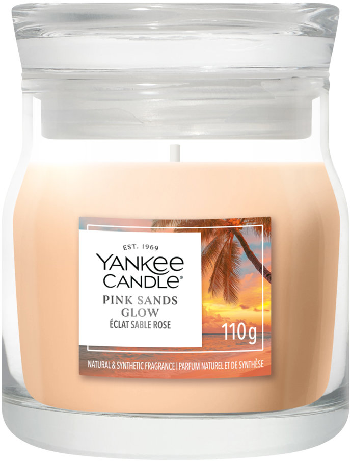 YANKEE CANDLE Signature Pink Sands Glow 110 g