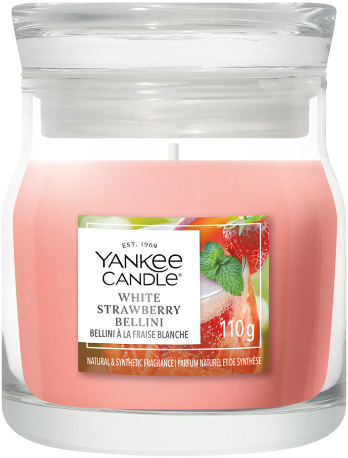 YANKEE CANDLE Signature White Strawberry Bellini 110 g