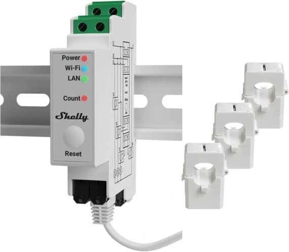Shelly Pro 3EM – Energiaköltségek nyomon követése
