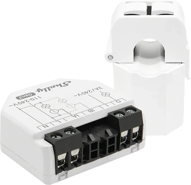 Shelly Gen3 EM 50 A Fogyasztásmérő, áramváltóval, WiFi, LAN