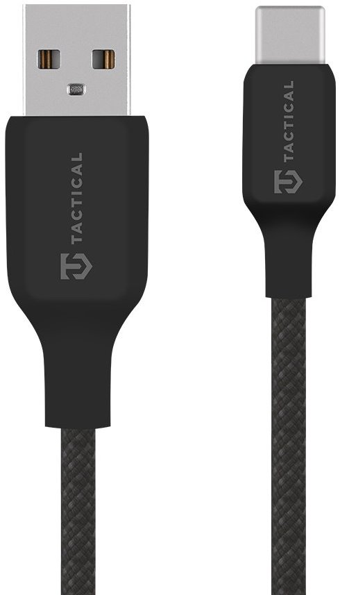 Tactical Stitch Thread Cable USB-A/USB-C 2 m, Black