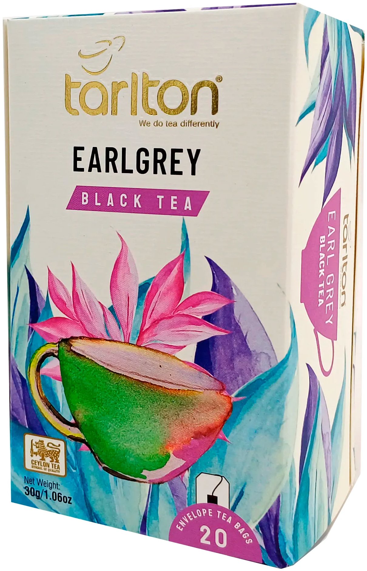 Tarlton Black Earl Grey, egyesével csomagolt, 20 × 1,5 g