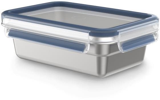 Tefal Master Seal 0,8 l-es tárolóedény, rozsdamentes acél, téglalap alakú N1150410