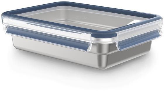 Tefal Master Seal 1,2 l-es tárolóedény, rozsdamentes acél, téglalap alakú N1150510