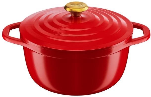 Tefal lábas fedővel Air E2544655 24 cm piros