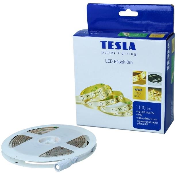 Tesla 60LED/ m, 3m + 1,5m, 8mm, 3000K, SMD2835, IP20