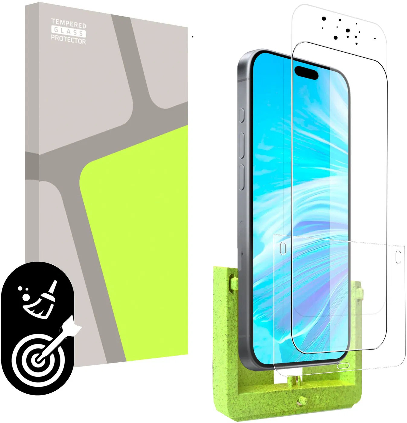 TGP iPhone Air üvegfólia + applikátor - tokbarát