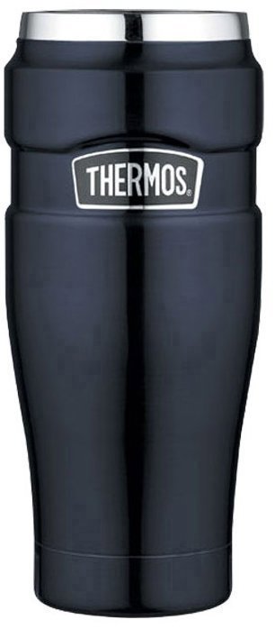THERMOS Stainless King vákuumzáras thermo bögre, 0,47 l, sötétkék