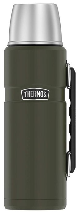 THERMOS Stainless King termosz, 1,2 l, katonai zöld