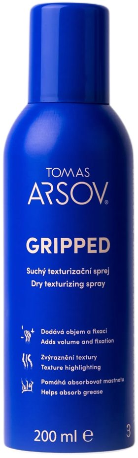 TOMAS ARSOV Gripped száraz texturáló spray, 200 ml