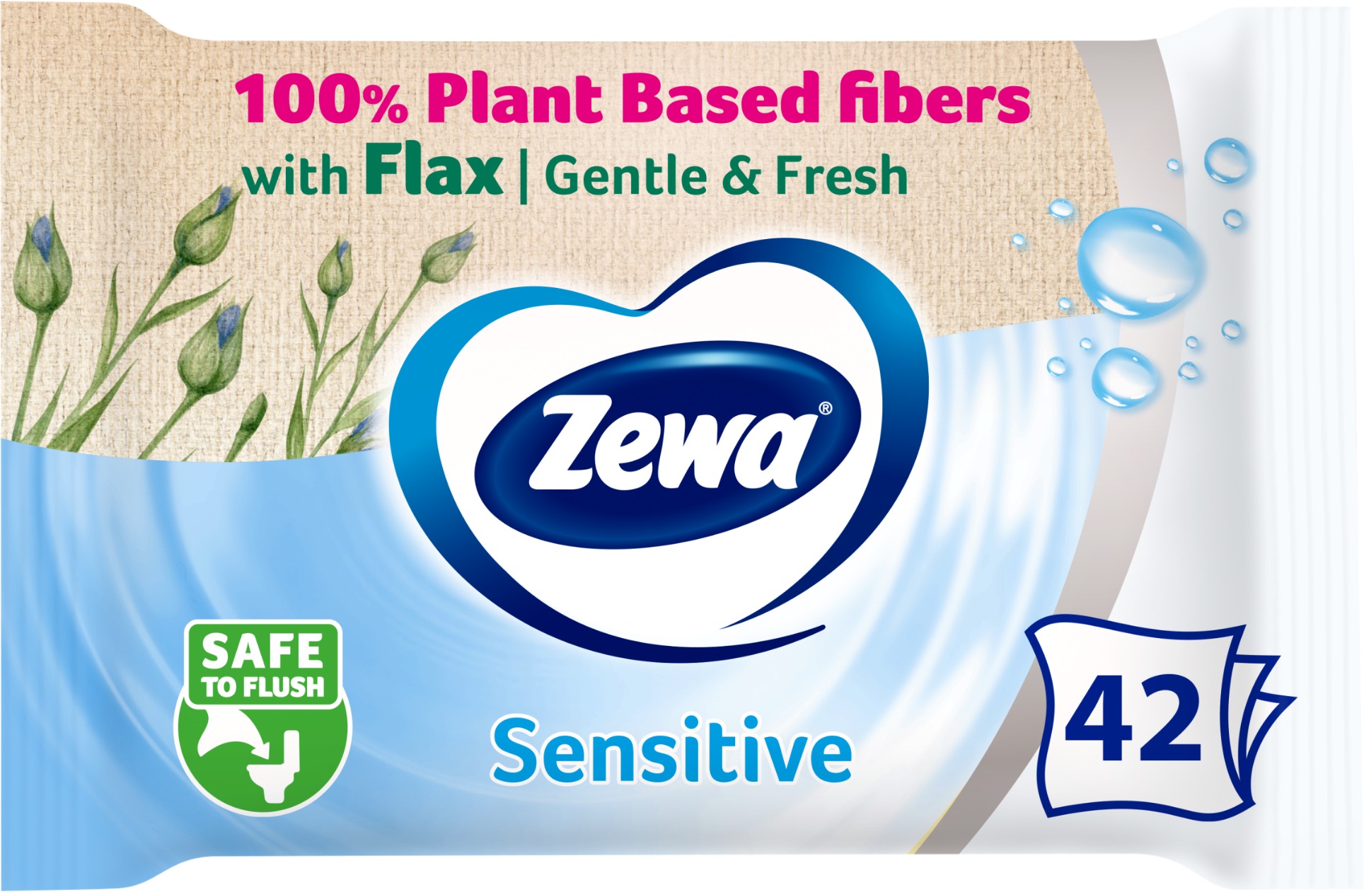 ZEWA Sensitive Nedves Toalettpapír (42 db)