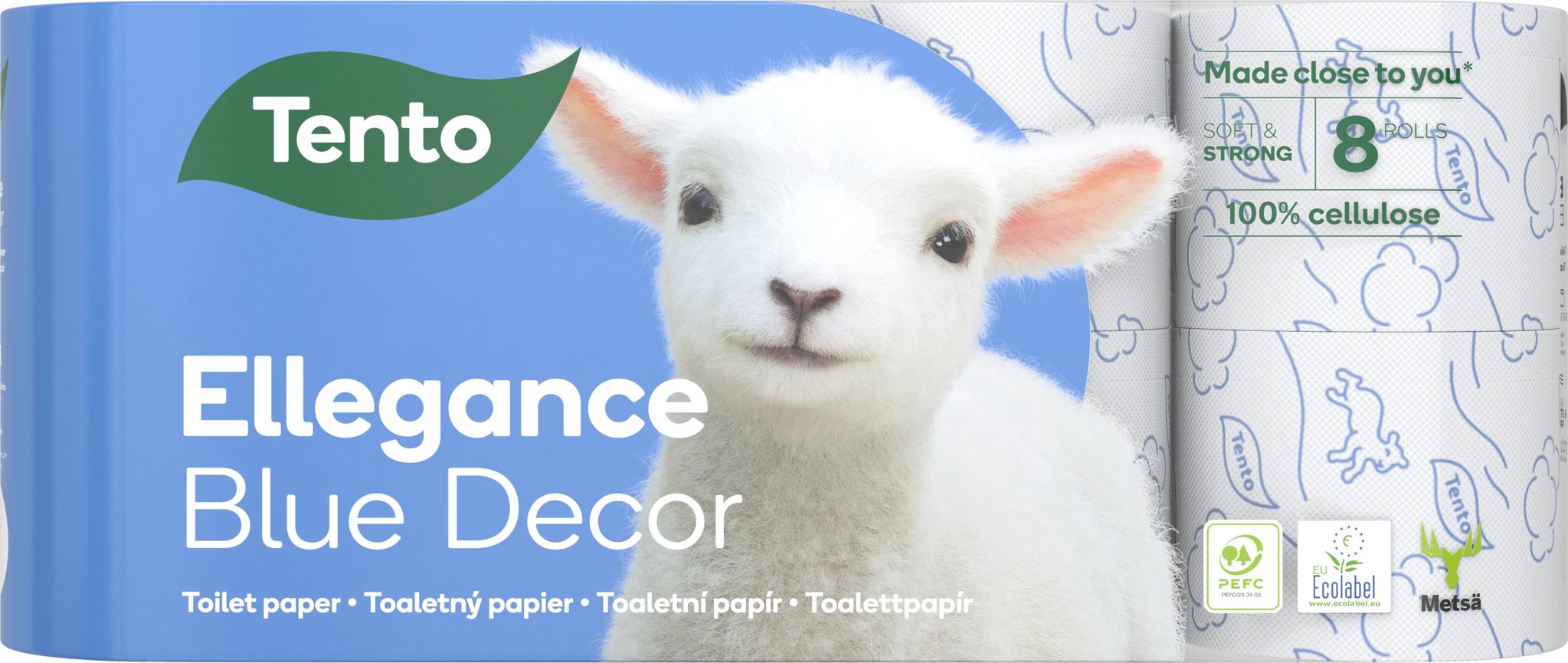 TENTO Ellegance Blue Decor (8 db)