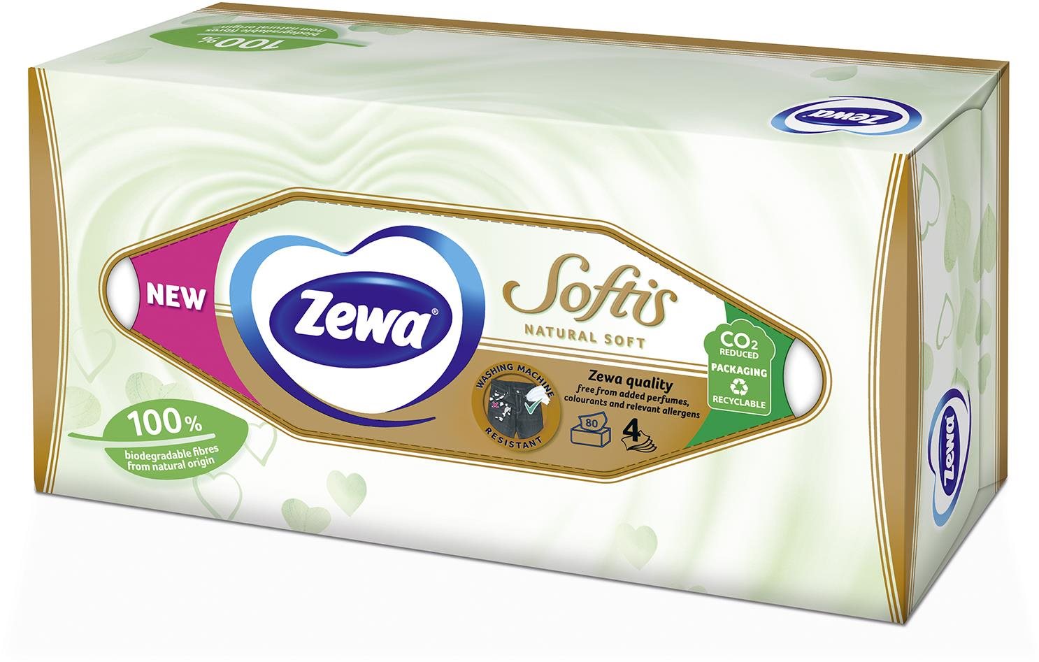 ZEWA Softis Natural Soft doboz 80 db