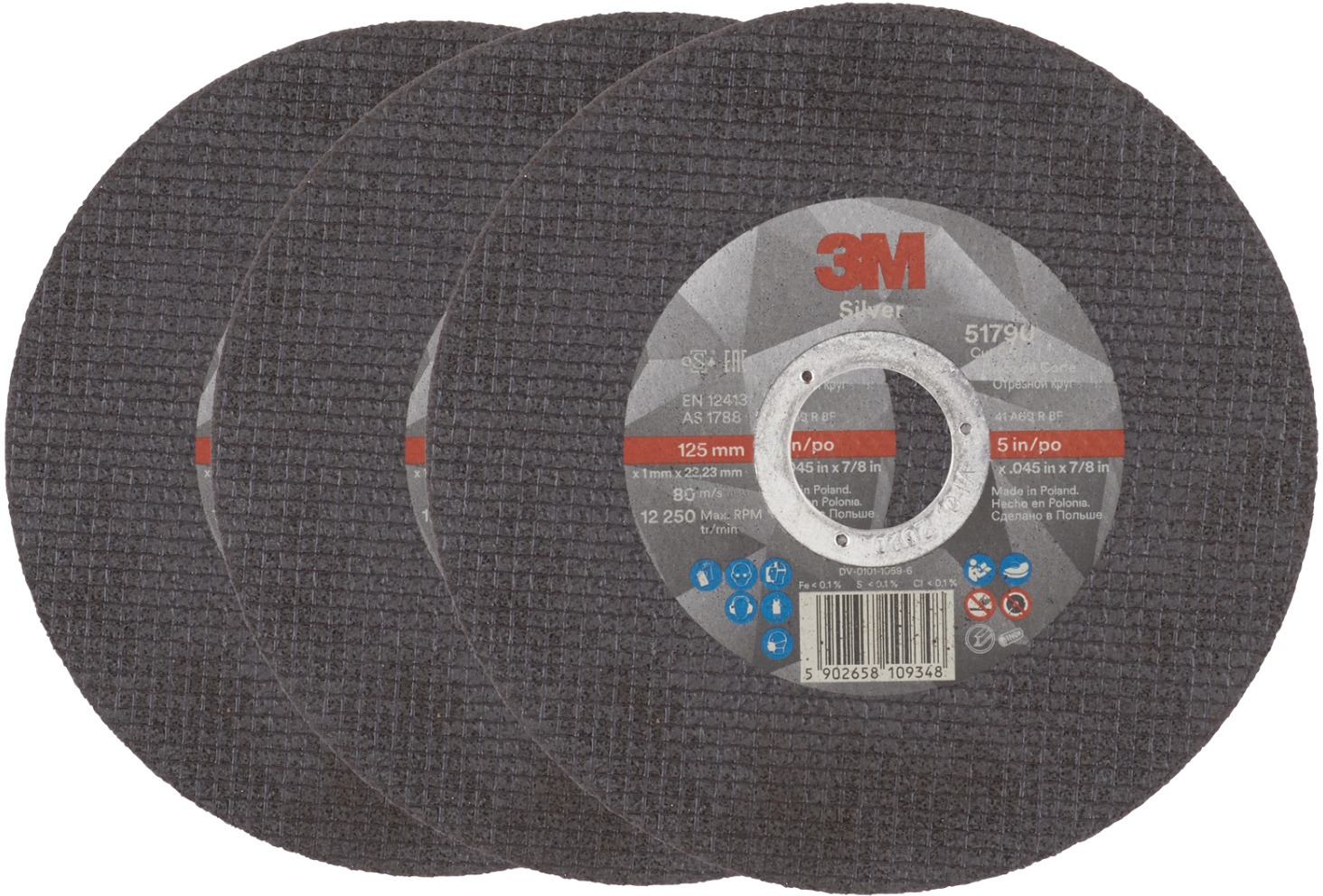 3M Silver, T41, 125 × 1 mm, 3 darab, 51790