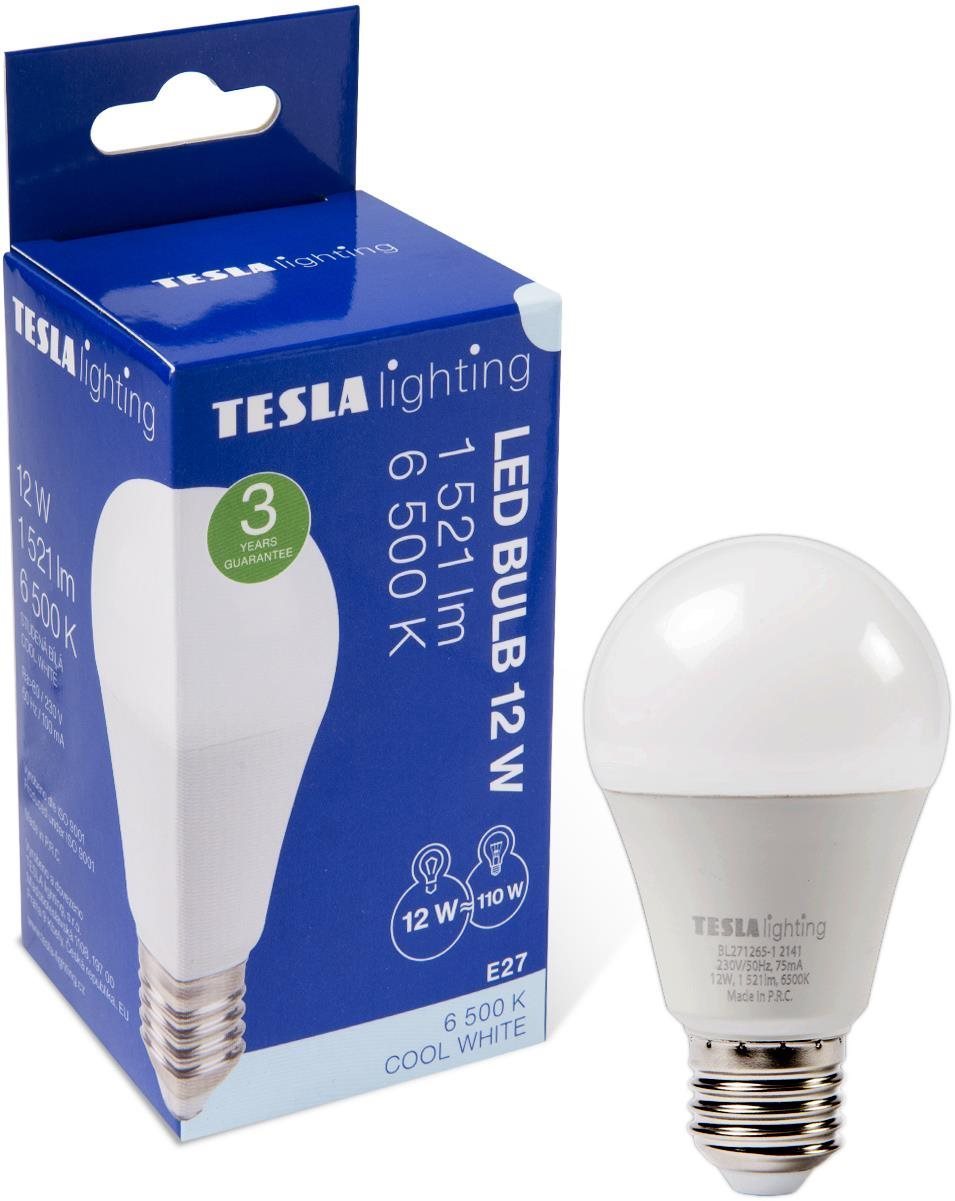 TESLA LED BULB E27, 12,5 W, 1521 lm, 6500 K, hideg fehér