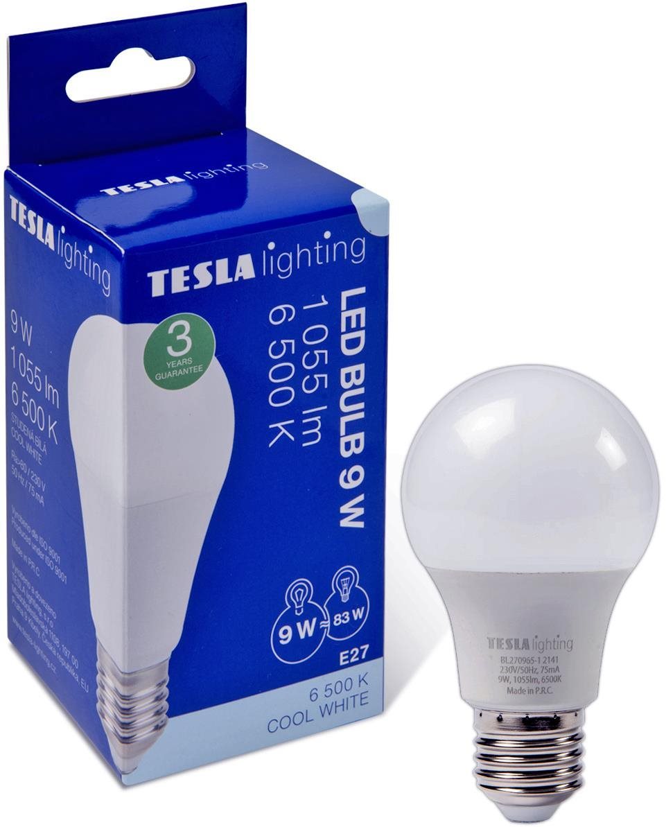 TESLA LED BULB E27, 9,5 W, 1055 lm, 6500 K, hideg fehér