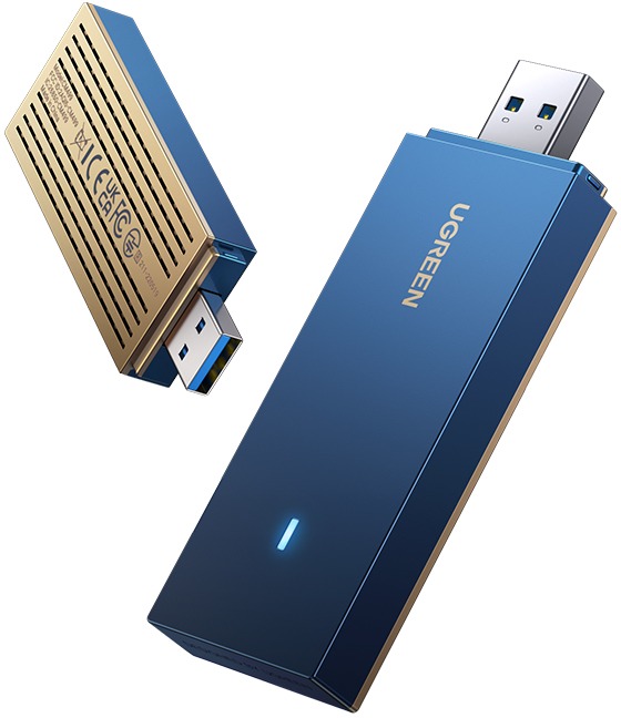 UGREEN USB 3.0 AX1800 Dual-Band Wireless Adapter (Wi-Fi 6)