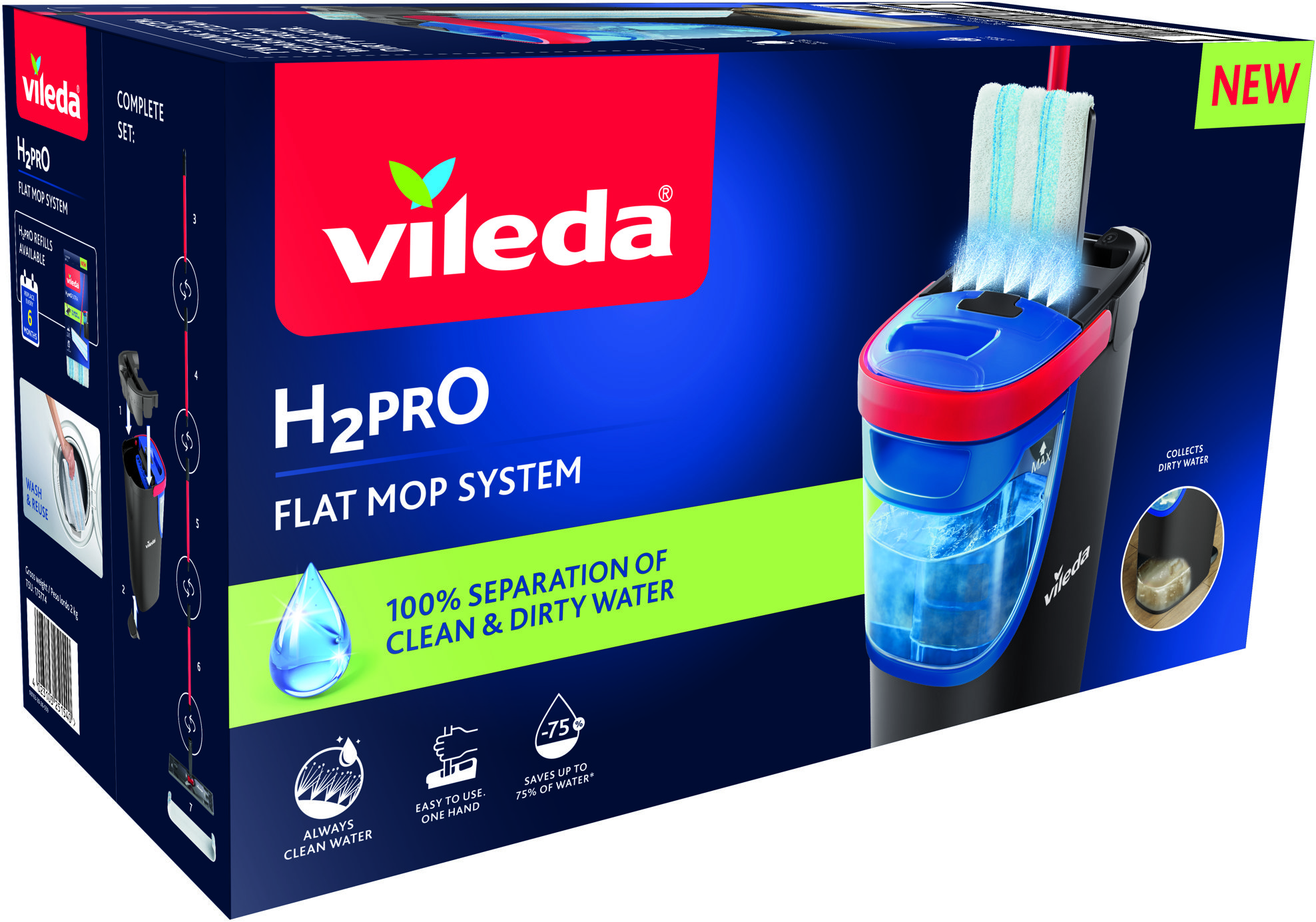 Vileda H2PrO lapos felmosó szett