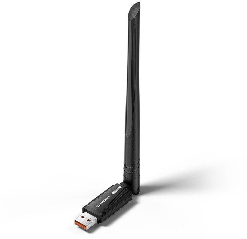 Vention AX900 USB Wi-Fi Dual Band Network Adapter With High Gain Antenna, Black