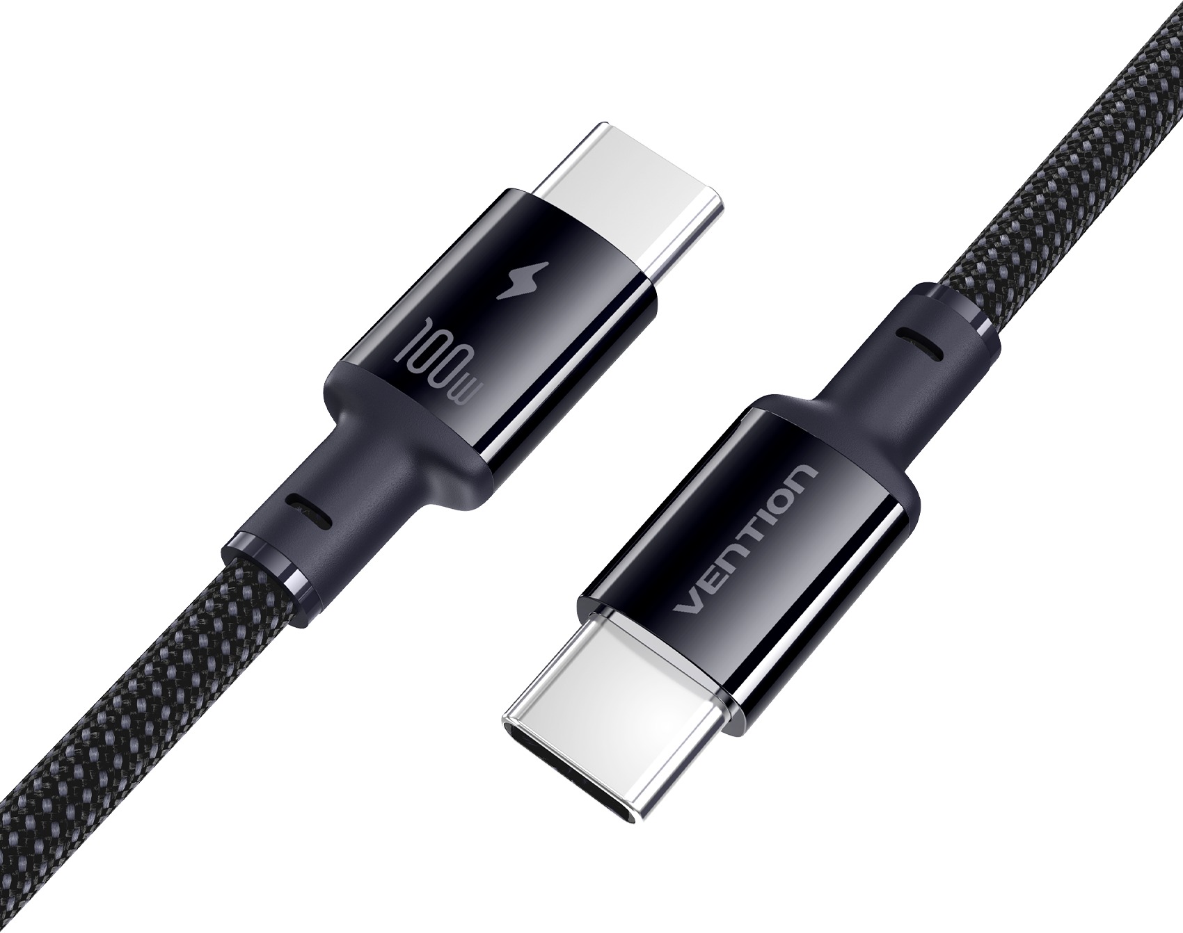 Vention USB 2.0 C Male to C Male 5A Dirt-Resistant Cable 2m Black ABS Type