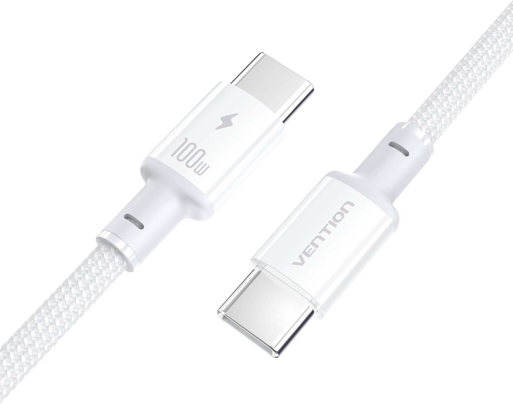 Vention USB 2.0 C Male to C Male 5A Dirt-Resistant Cable 1m White ABS Type