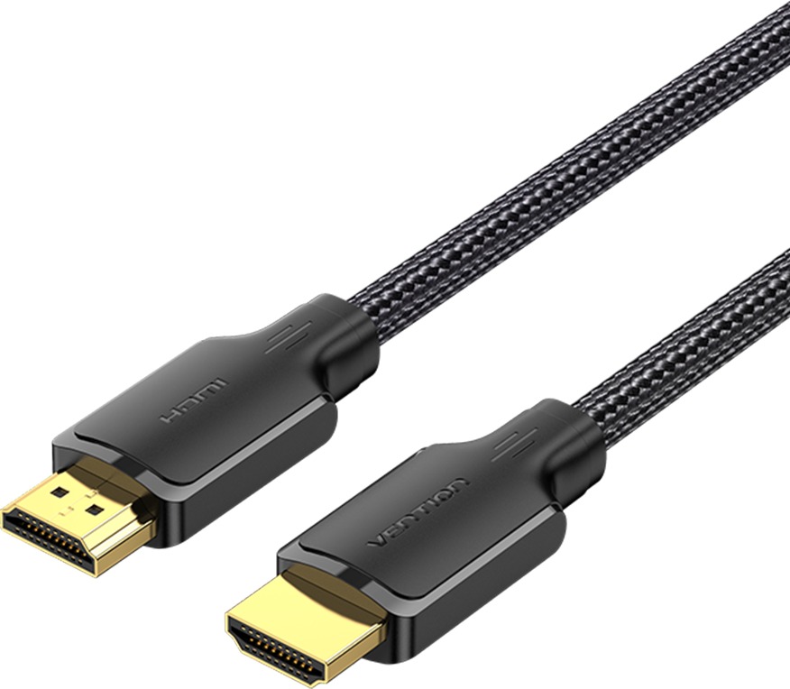 Vention Cotton Braided 4K HDMI Male to Male Cable 3M Black