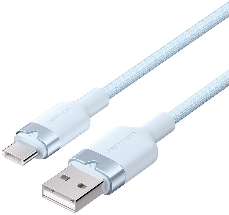 Vention USB 2.0 A Male to C Male 3A Cable 2M Blue Aluminum Alloy Type