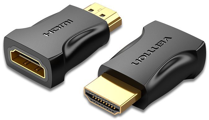 Vention HDMI Male to Female Adapter Black