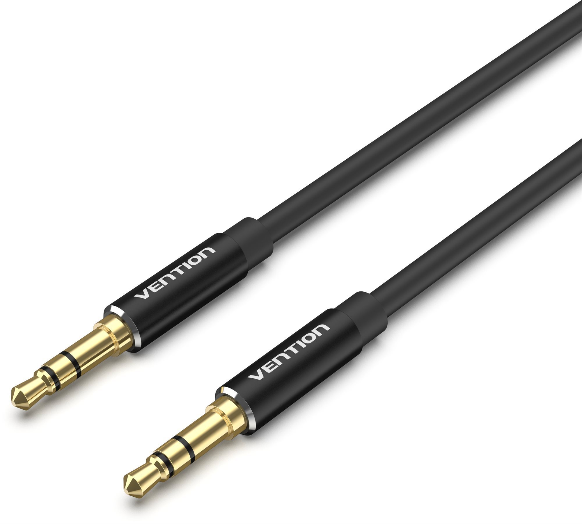 Vention 3.5 mm Male to Male Audio Cable 1m Black Aluminum Alloy Type