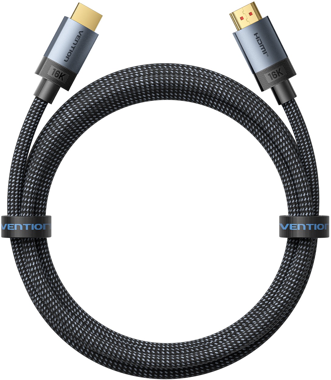 Vention Fabric Braided HDMI-A Male to Male HD Cable 16K 3m Gray