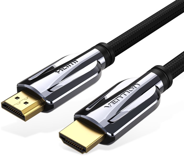 Vention HDMI 2.1 Cable 8K Nylon Braided 1.5m Black Metal Type