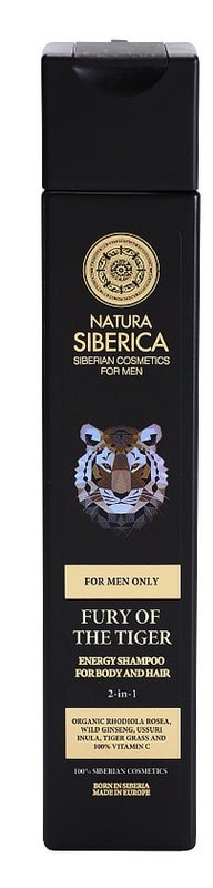 NATURA SIBERICA Energizáló sampon hajra és testre 2in1 250 ml