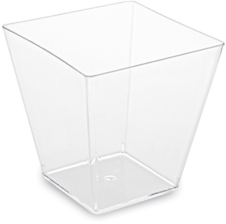 Wimex szögletes fingerfood pohár, kristály, 230 ml, 72 × 72 × 72 mm, 20 db
