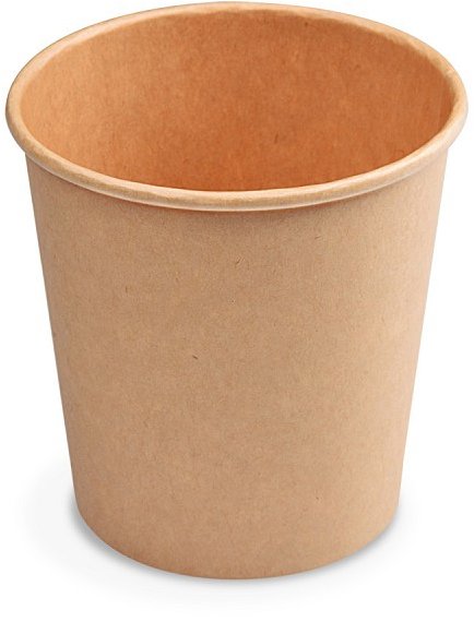 Wimex papírpohár, 200 ml, 73 mm átmérő, kraft - 50 db