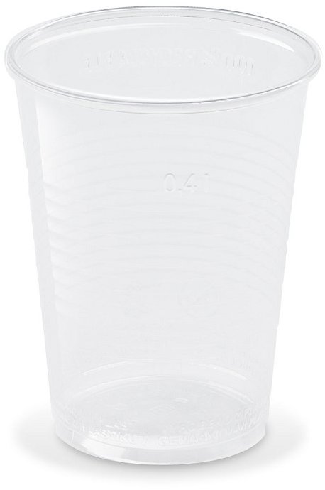 Wimex műanyag pohár, 0,4 l, 95 mm átmérő, 50 db