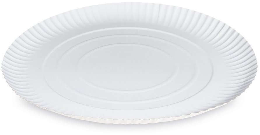 Wimex papírtányér készlet, átmérő 32 cm, mély, fehér - 50 db