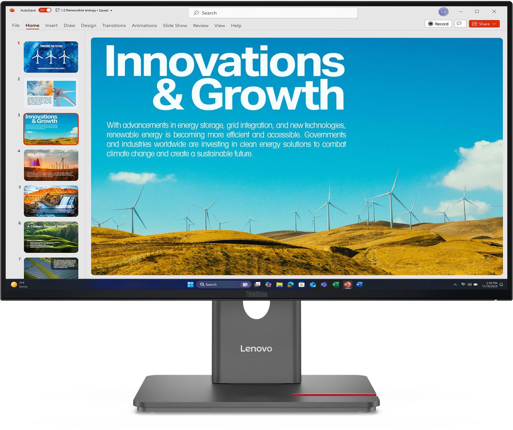 23,8" Lenovo ThinkVision P24QD-40