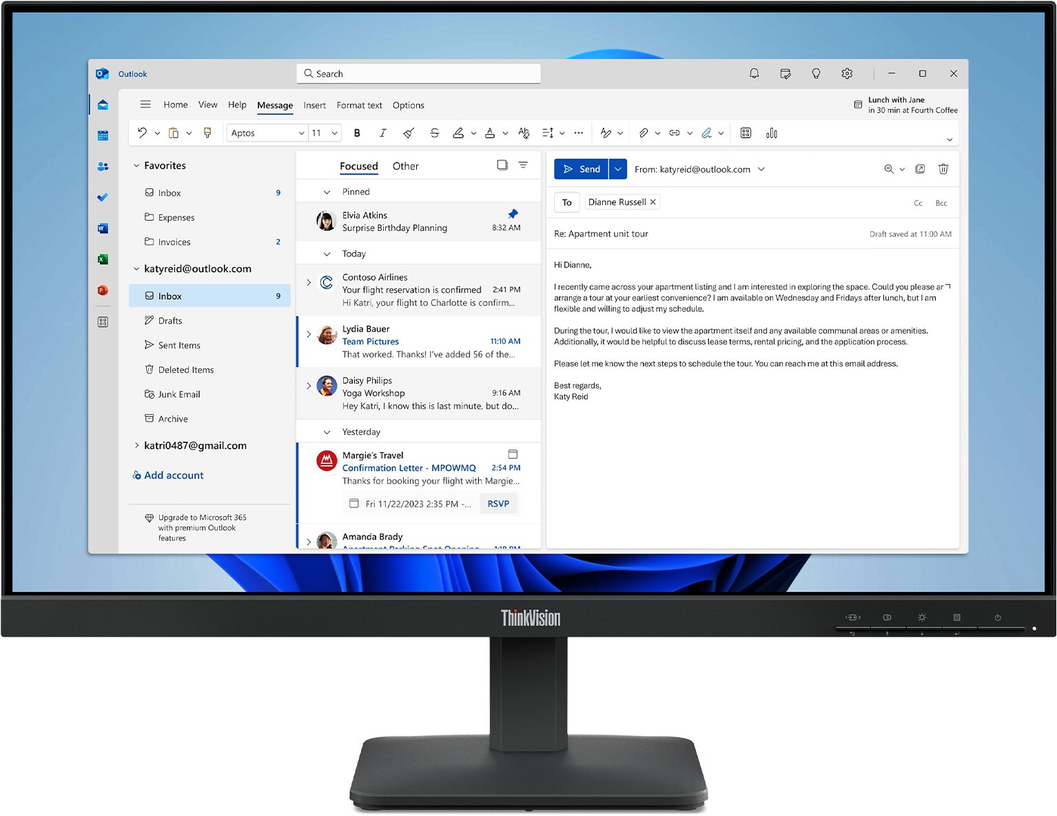 23,8" Lenovo ThinkVision S24-4e